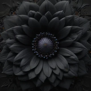 black flower