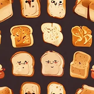 bread in cartoon