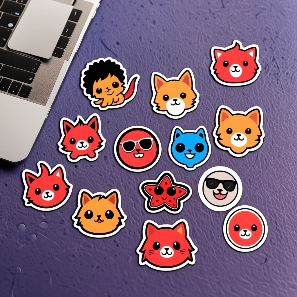stickers with transparent background