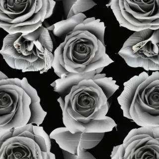 rose with black and white background