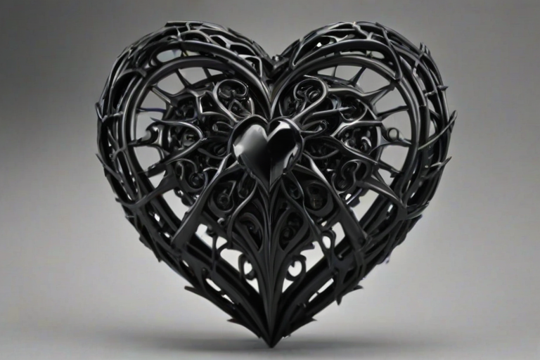 black heart pic