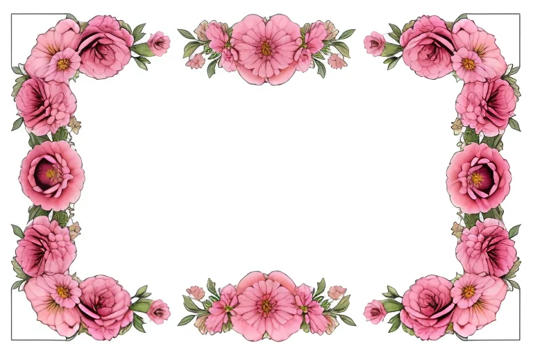 flower transparent border