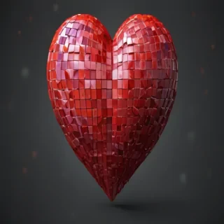 pixelated heart png