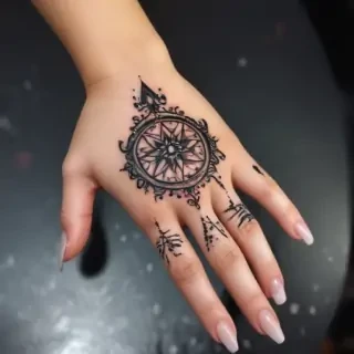 cute hand tattoos for black females