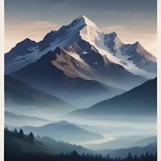 transparent mountains