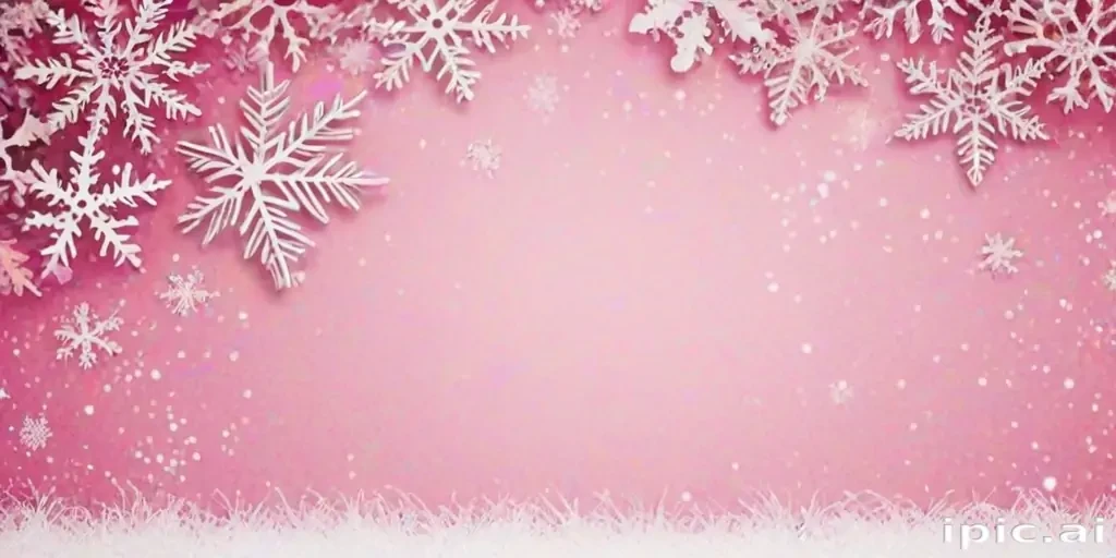 pink winter background