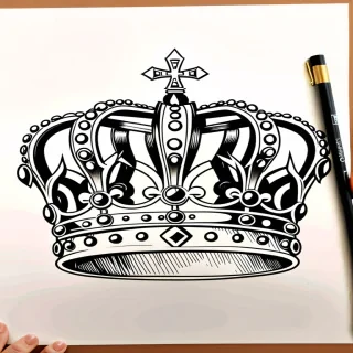 crown drawing