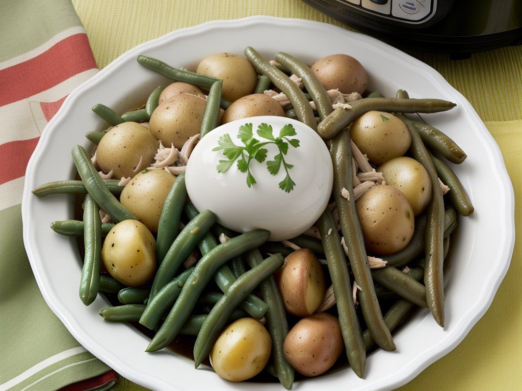 crockpot chicken green beans and potatoes