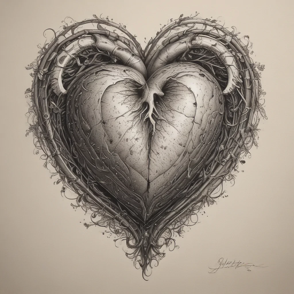 hand drawn heart