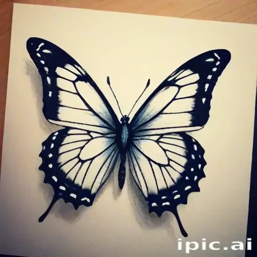 picture of butterfly drawing