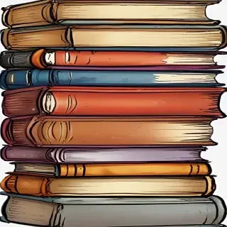 books stacked clipart
