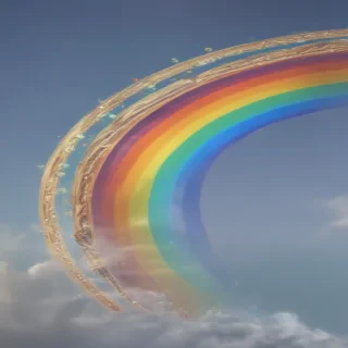 rainbow back round