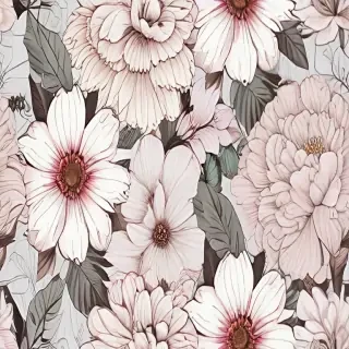flower aesthetic drawings