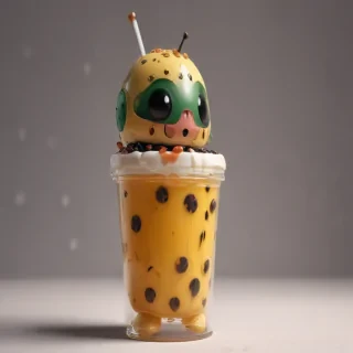 aesthetic cute boba wallpaper