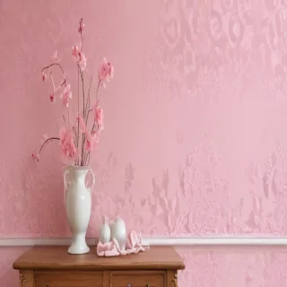 pink wall paper