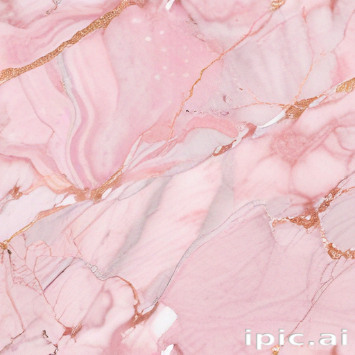 Elegant Pink Marble Texture with Subtle Gold Veins and Soft Patterns.