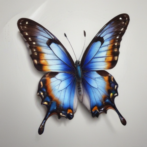 Stunning Blue Butterfly with Vibrant Colors Displaying Nature's ...