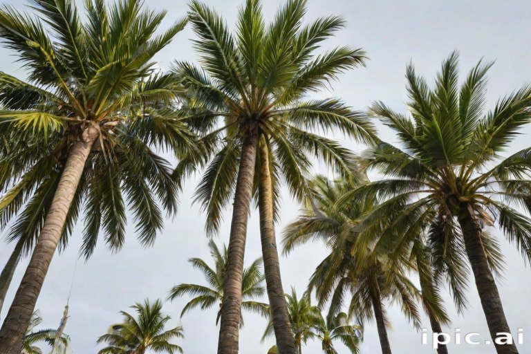 palm trees transparent