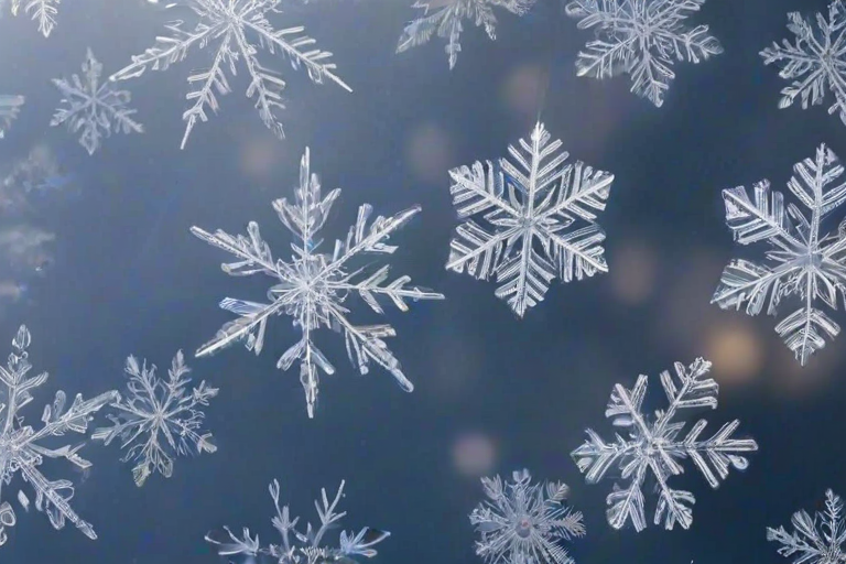 transparent snowflakes