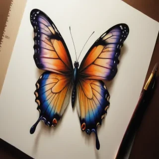 butterfly drawing outline