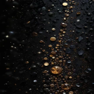 glitter on black background