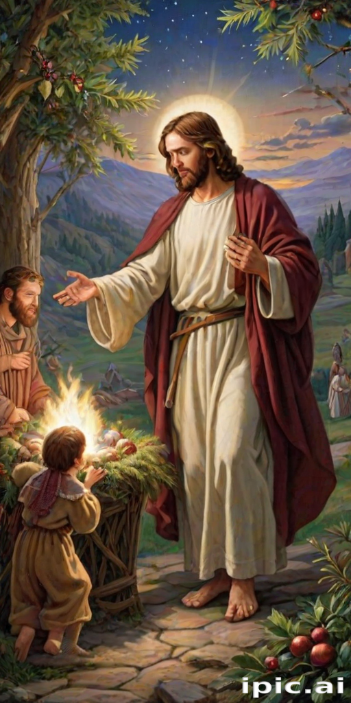 jesus at christmas images