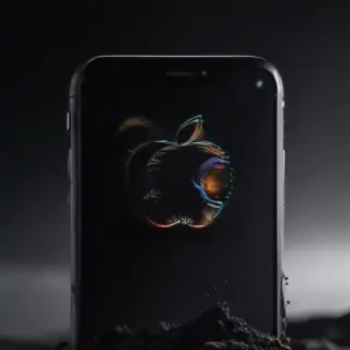 black ios wallpaper
