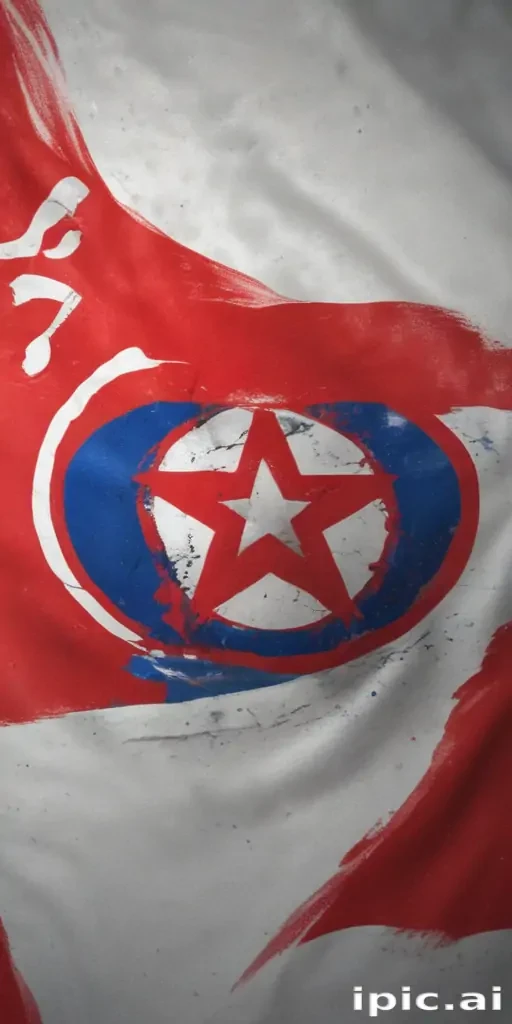 north korea flag