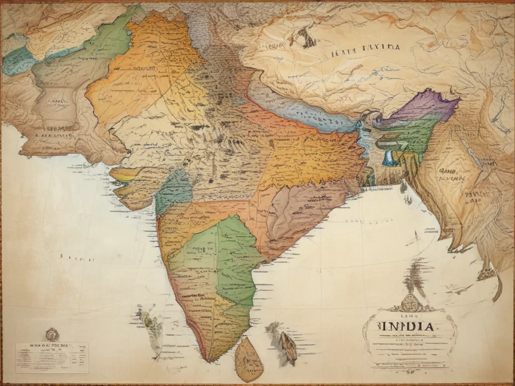 map of india