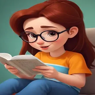 reading cartoon