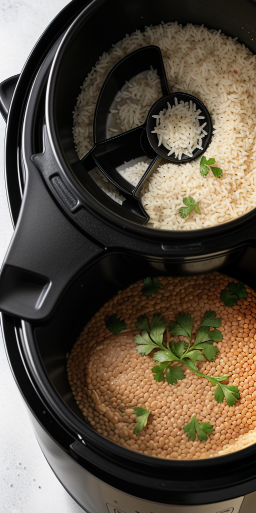 lentils in a rice cooker