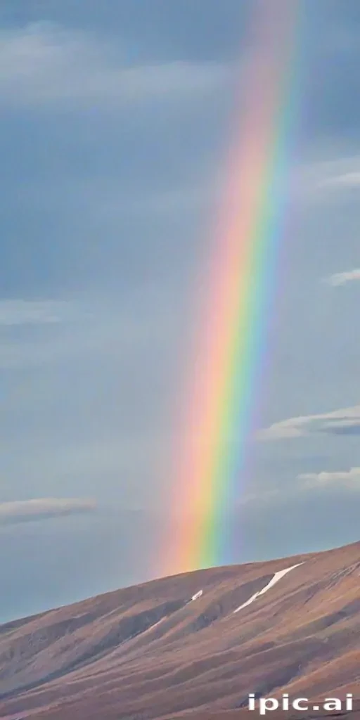 pastel coloured rainbow