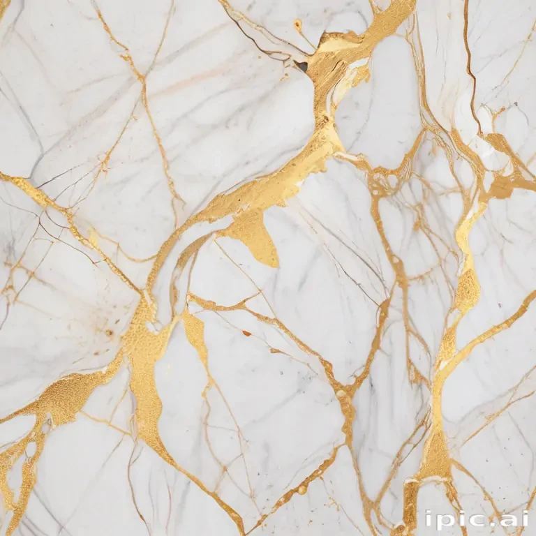 white and gold marble background