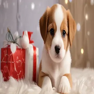 christmas puppy desktop backgrounds