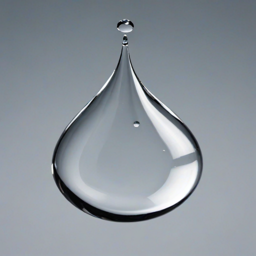 transparent water drop