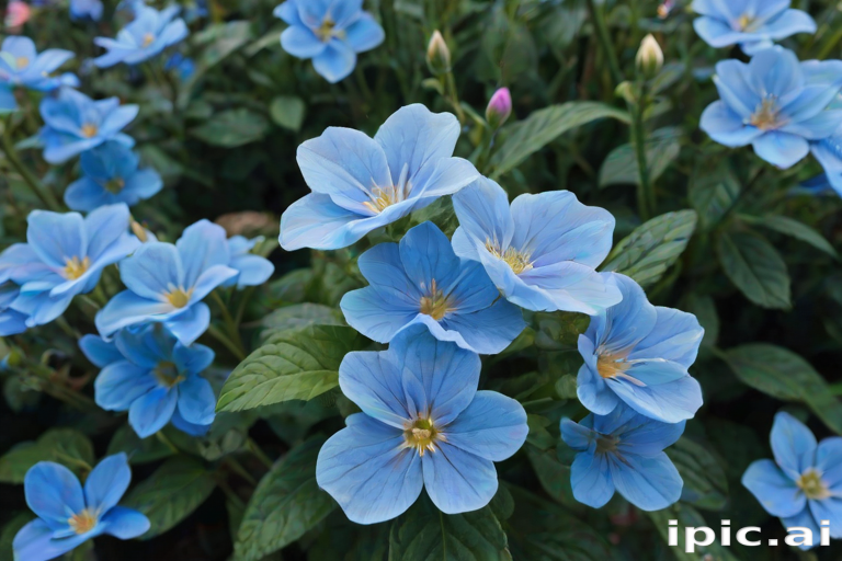 blue flowers aesthetic