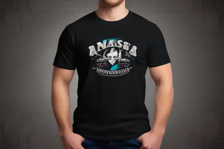 black shirt mock up
