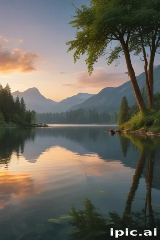 background lake