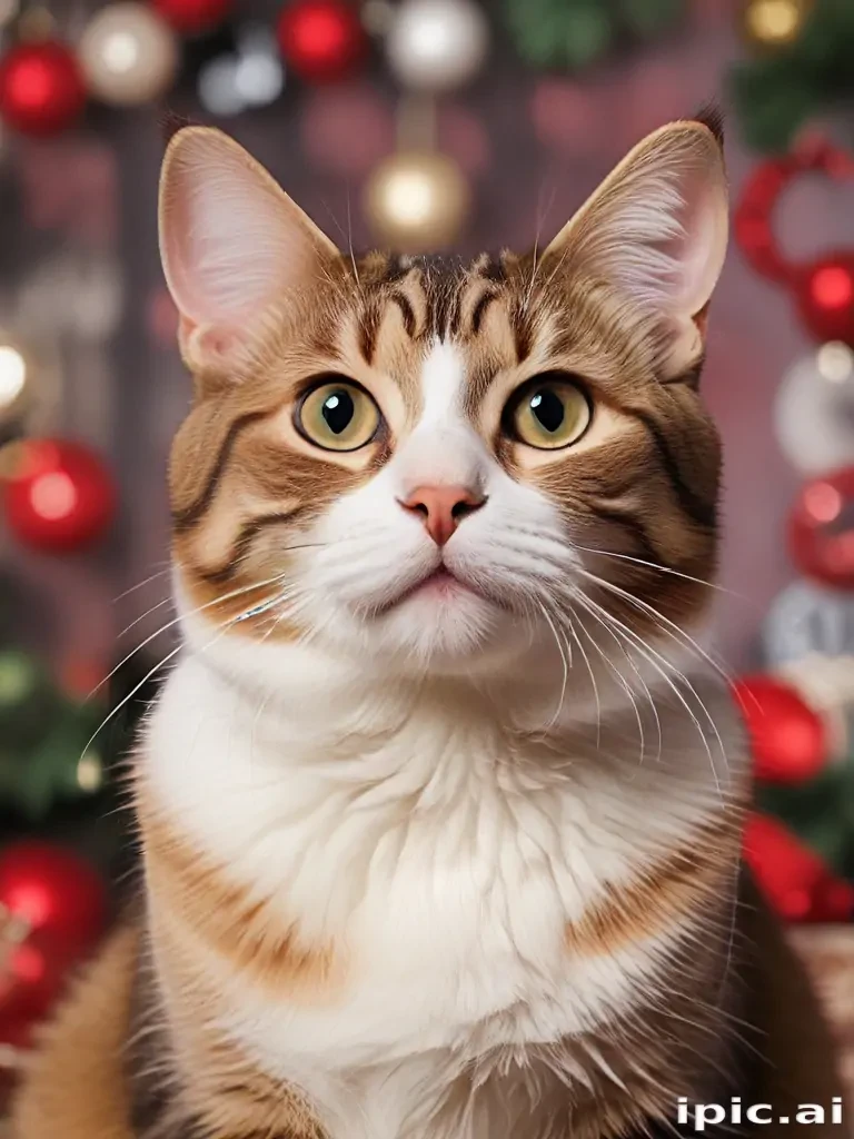 christmas cat background