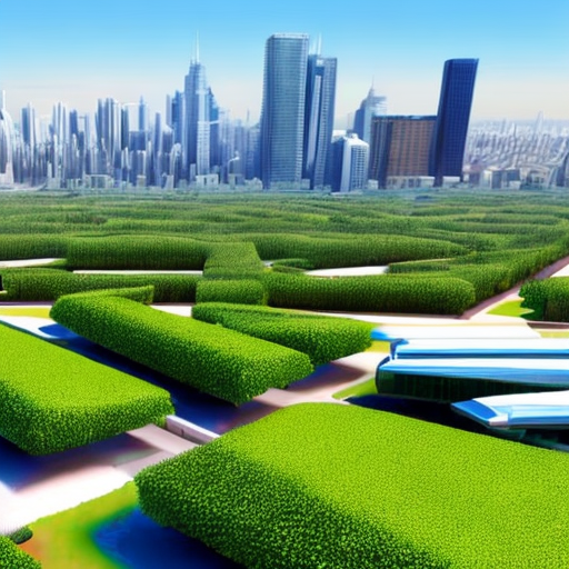 optimise urban spaces for sustainability, design a futuristic cityscape ...