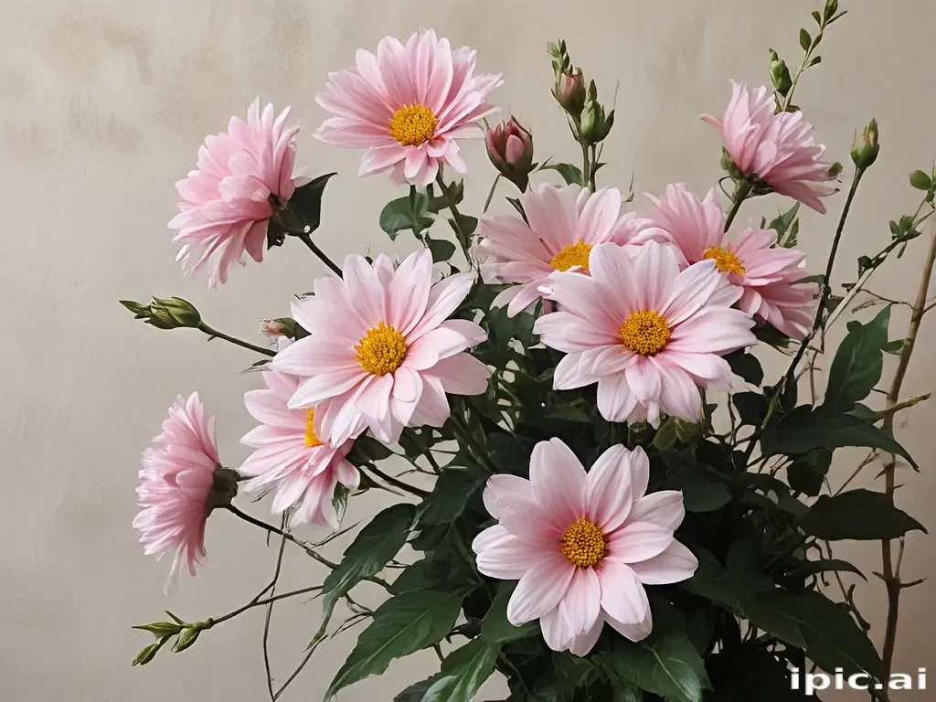 aesthetic flower painting