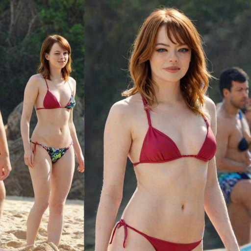 Emma Stone in bikini