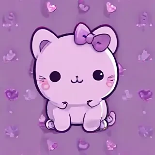 kawaii cute purple wallpaper