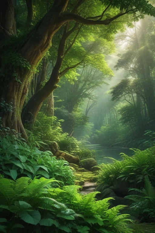 greenery background aesthetic