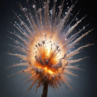 transparent explosion