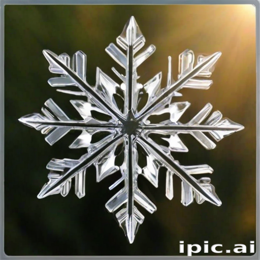 transparent snowflake