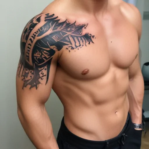 male rib tattoos