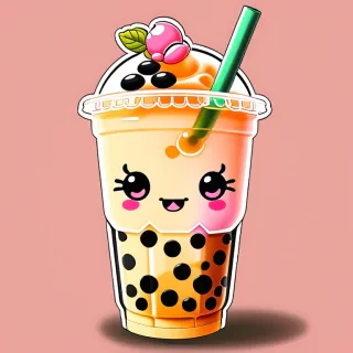 cute boba tea wallpapers