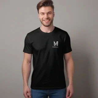 mockup tshirt black