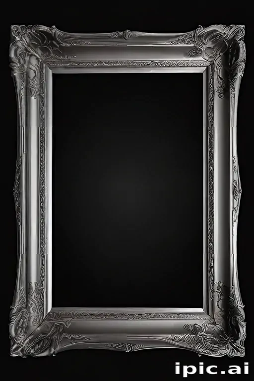 silver picture frame png